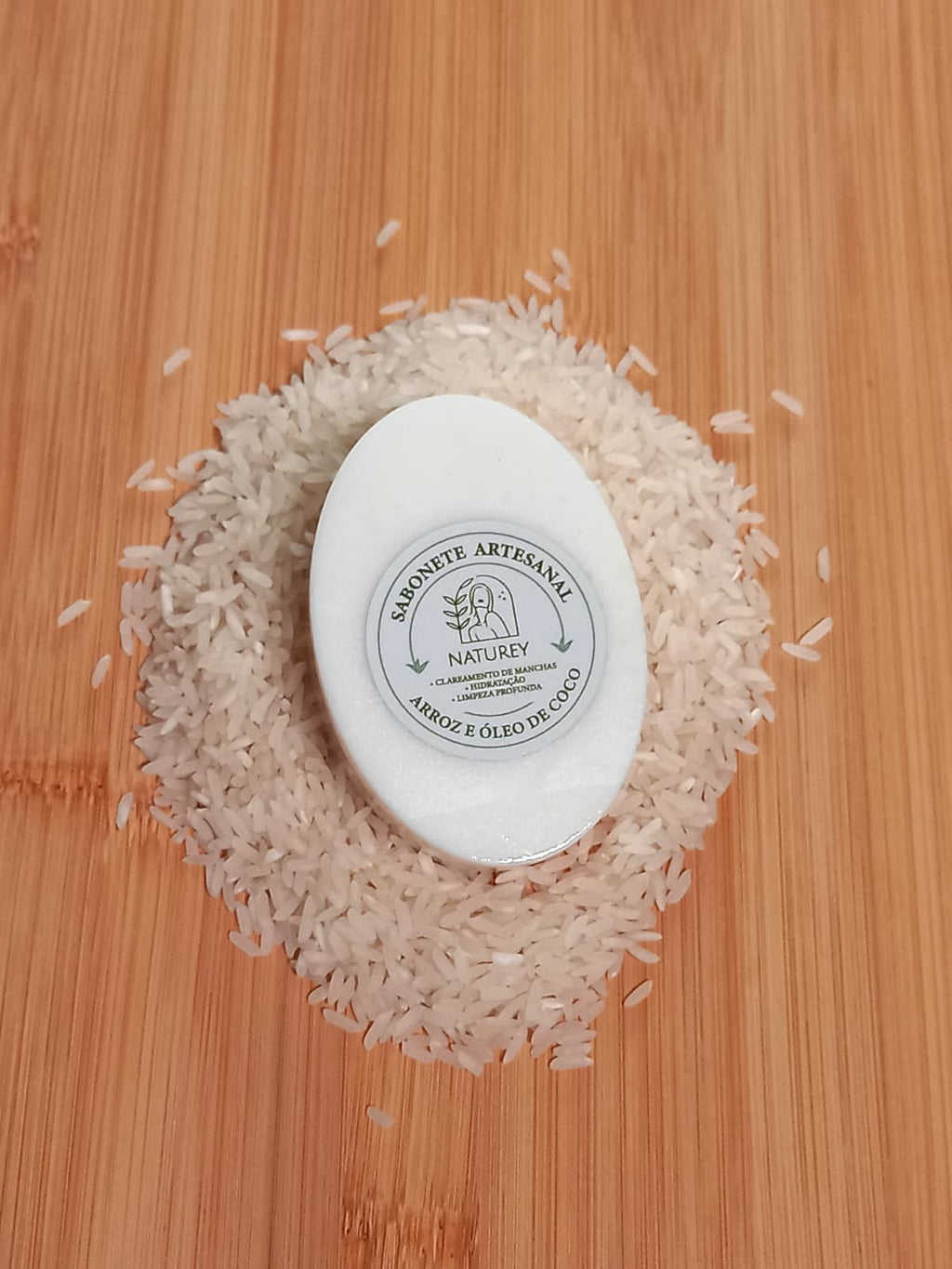 Sabonete de Arroz e Óleo de Coco